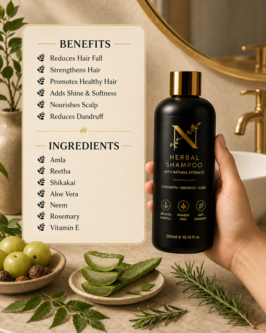Nado's Herbal Shampoo (350ml)